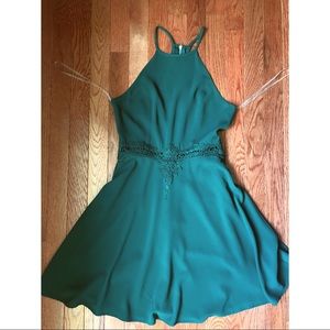 Green A-Line Dress